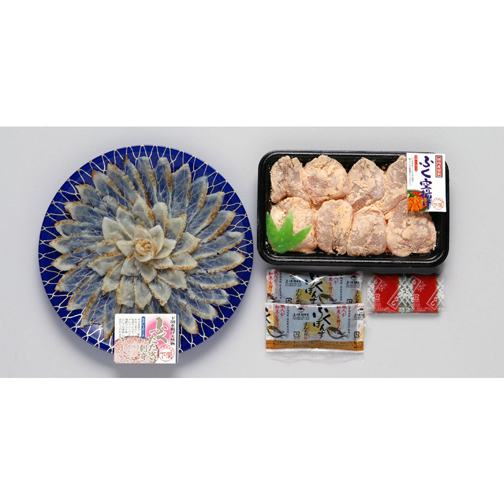 福岡 「ふく太郎本部」 ふく炙り刺身とふくから揚げ 商品画像