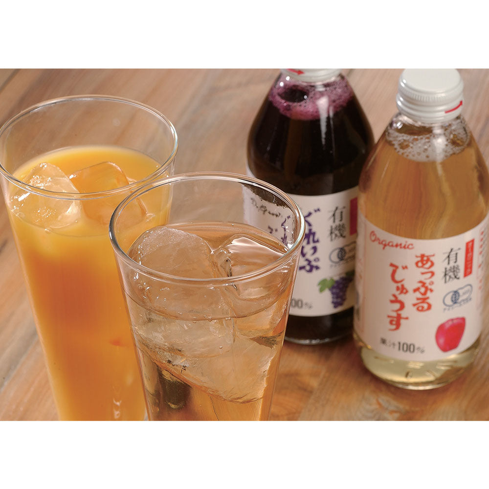 オーガニックジュース 250ml×8 (グレープコンコード×2 グレープナイアガラ×2 アップル×2 オレンジ×2） 商品画像