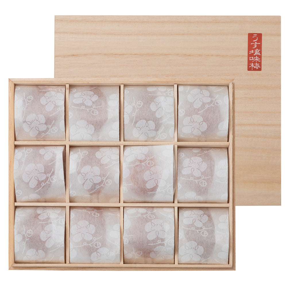 和歌山 紀州南高梅 石神の梅干 (うす塩味梅) 12粒 (240g) 木箱入り 商品画像