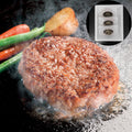 三重 松阪牛入り 生ハンバーグ 120g×3個 商品画像・盛り付け例