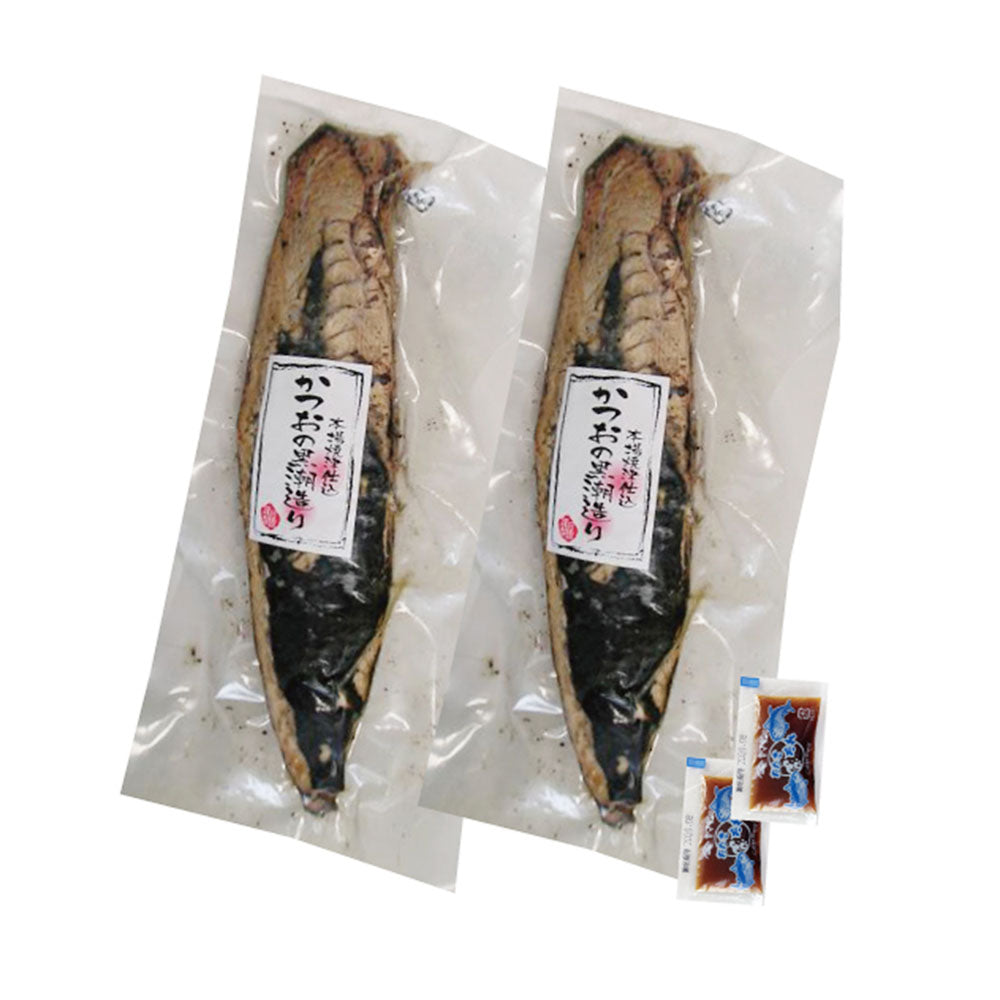 静岡 かつおの黒潮たたき 250g×2・たれ付き 商品画像・盛り付け例