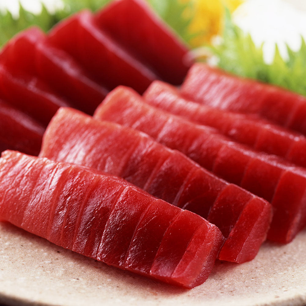 静岡 南まぐろ 赤身450g・中とろ600gセット 商品画像・盛り付け例