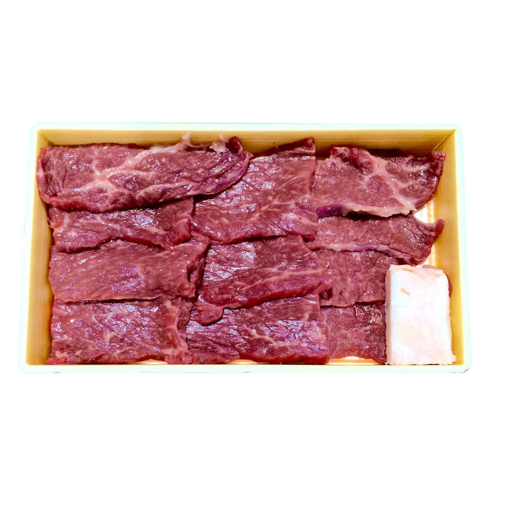 神奈川 やまゆり牛 モモ焼肉用 300g 商品画像・盛り付け例
