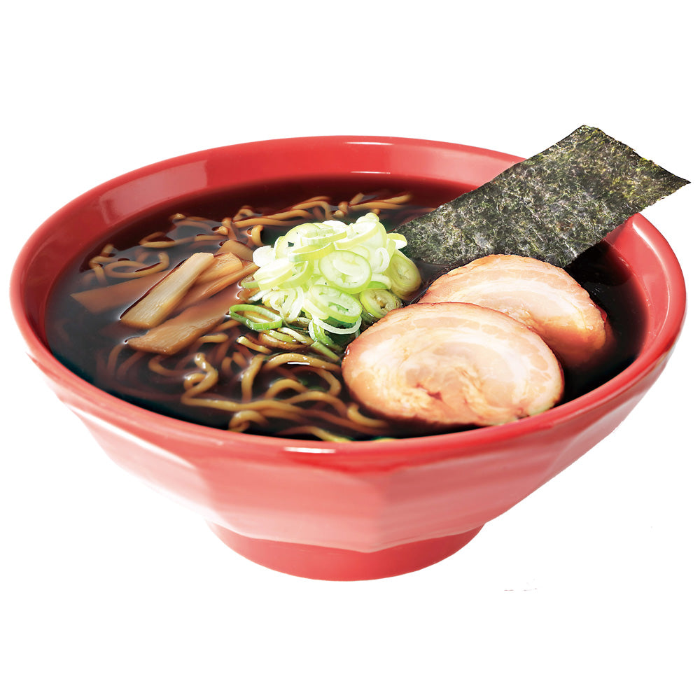 富山ブラック 麺家いろは 醤油ラーメン 乾麺10食 商品画像・盛り付け例
