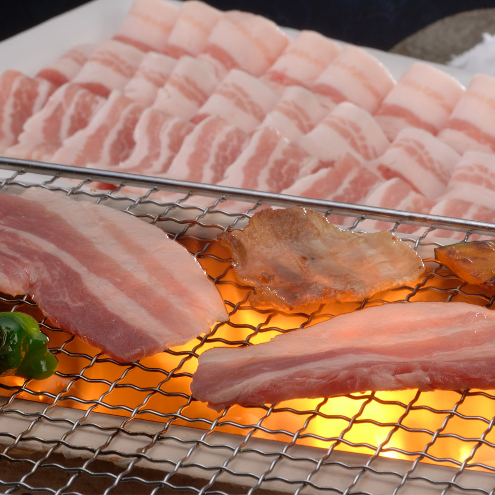 山形豚 バラ焼肉用 500g 商品画像・盛り付け例