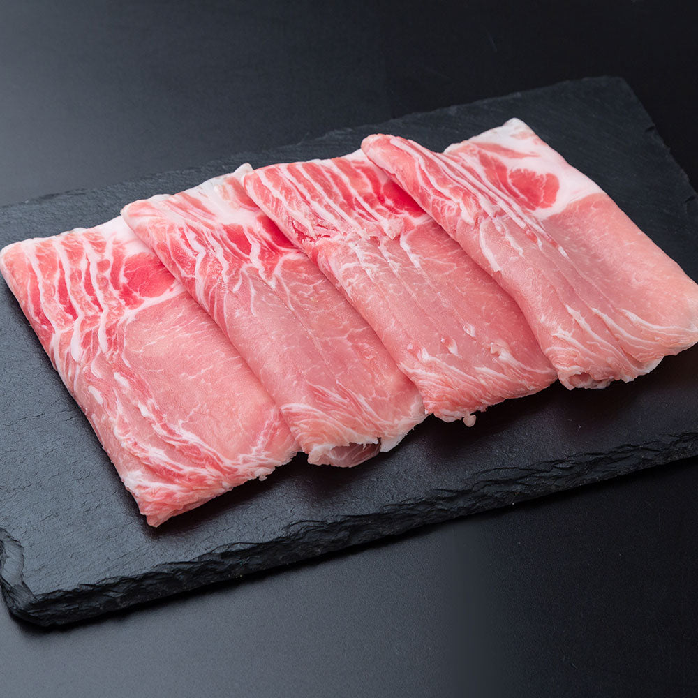 千葉県産 恋する豚 ロースしゃぶしゃぶ用 400g 商品画像・盛り付け例