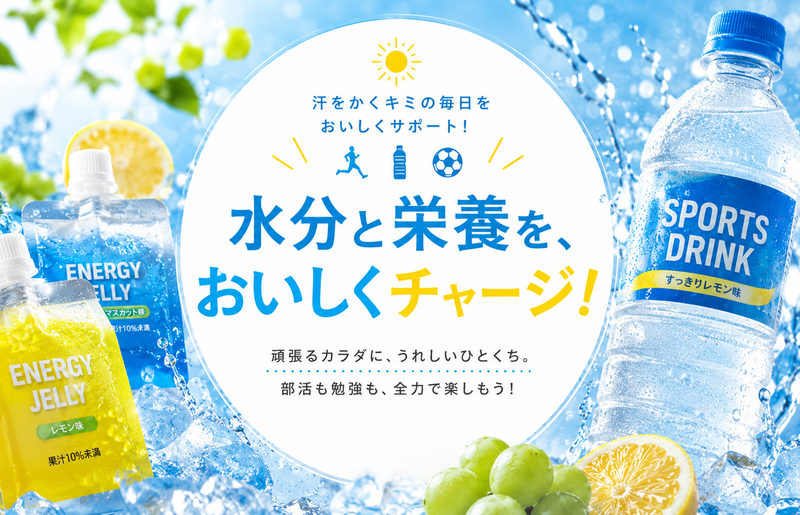 水分と栄養を、おいしくチャージ